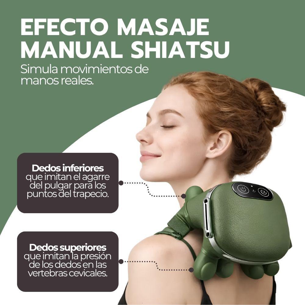 Masajeador Cuello Y Hombros Shiatsu Con Calor Recargable-4