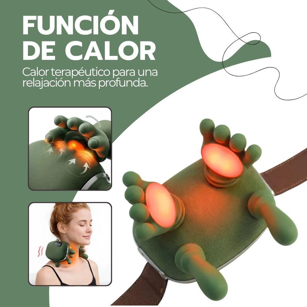 Masajeador Cuello Y Hombros Shiatsu Con Calor Recargable-5