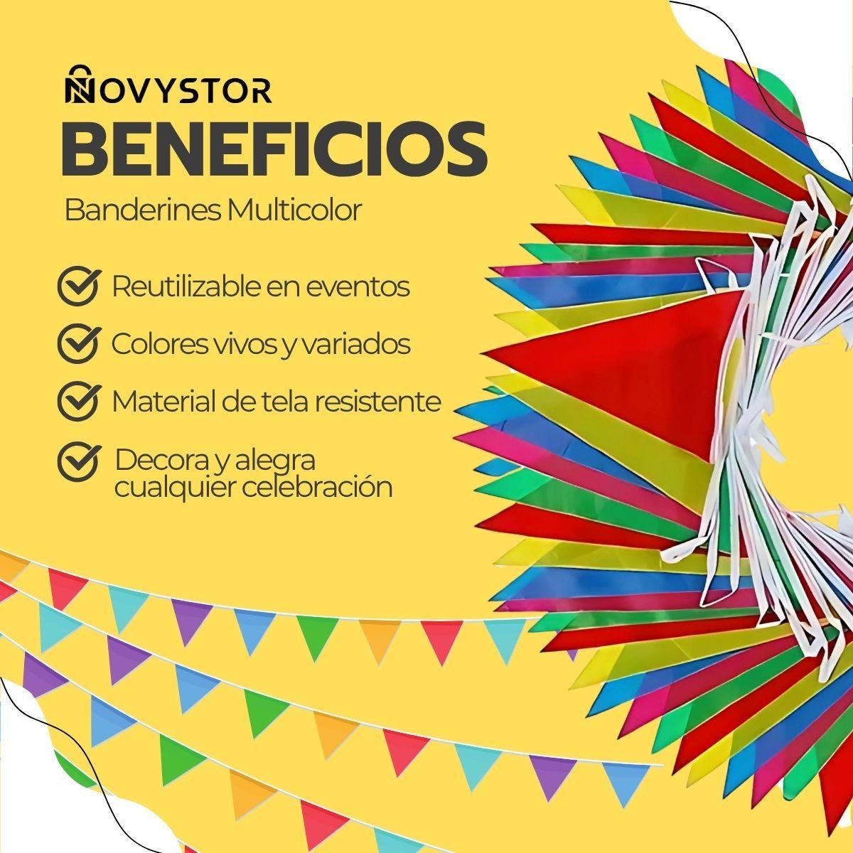 Banderines Multicolor 80mm x150 para Fiestas y Cumpleaños-2