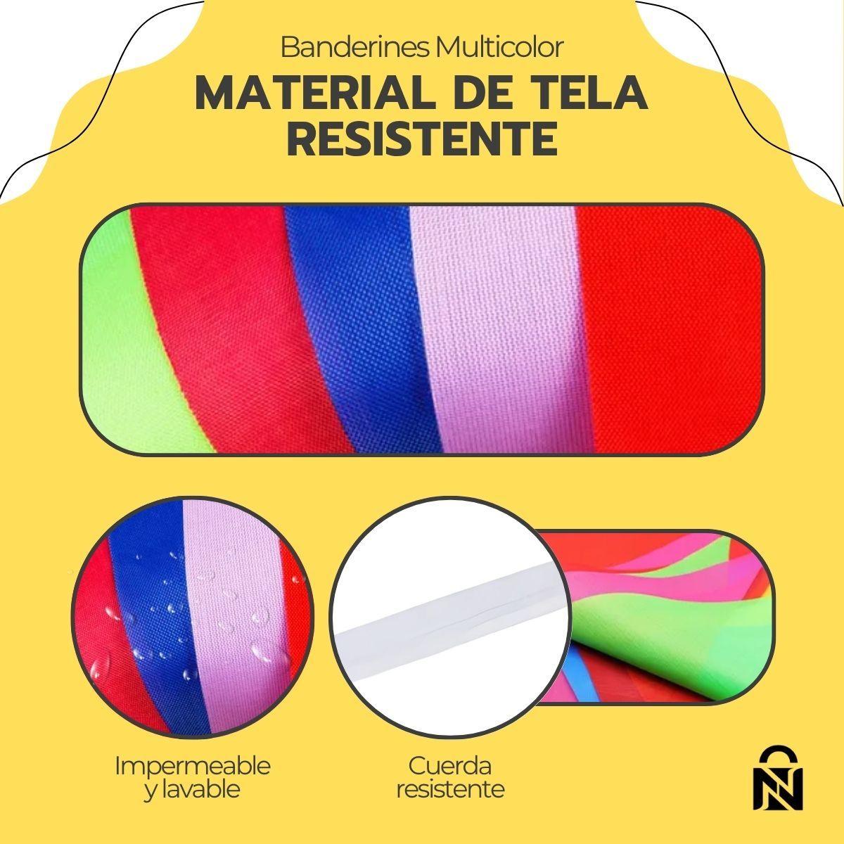 Banderines Multicolor 80mm x150 para Fiestas y Cumpleaños-5