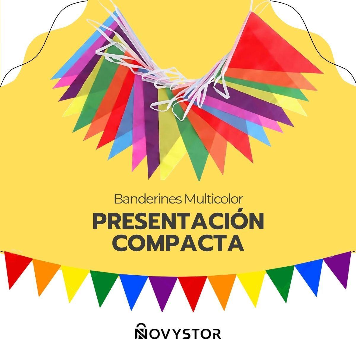 Banderines Multicolor 80mm x150 para Fiestas y Cumpleaños-7