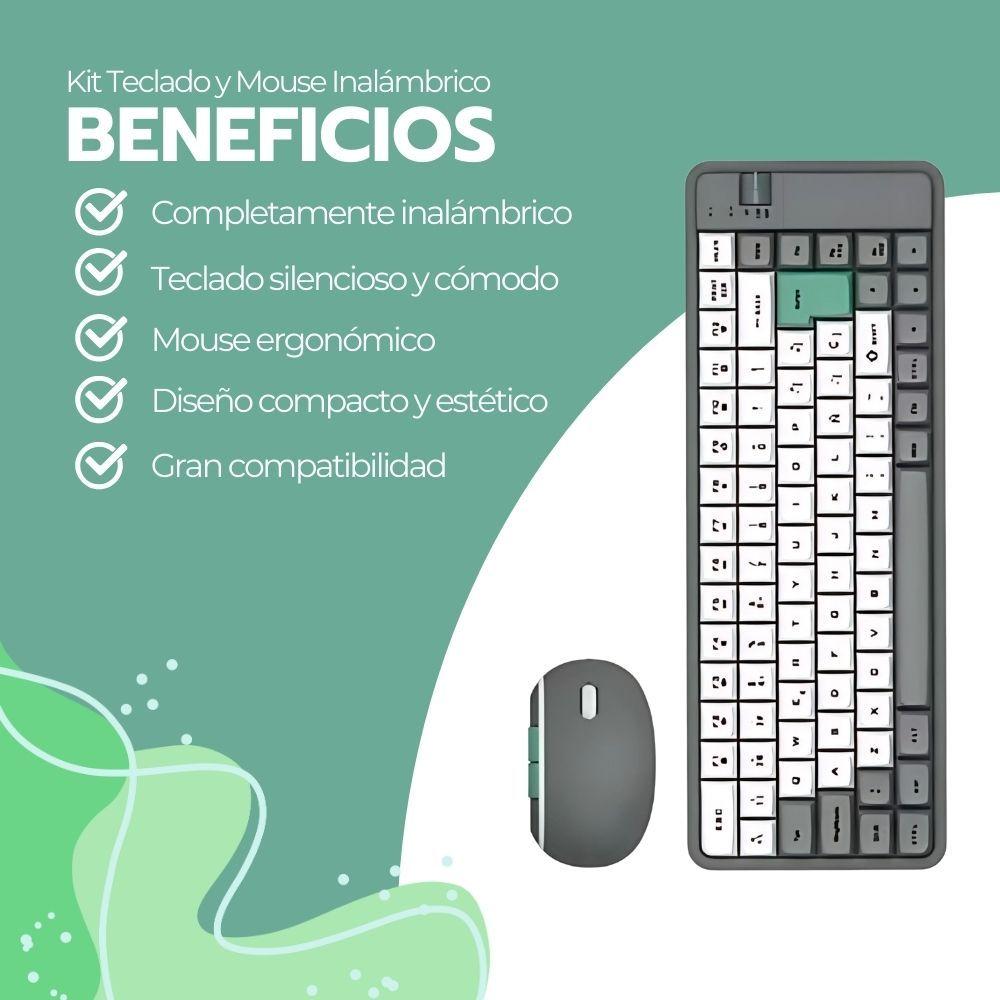 Kit Teclado Y Mouse Inalámbrico Bluetooth USB-C Recargable-3