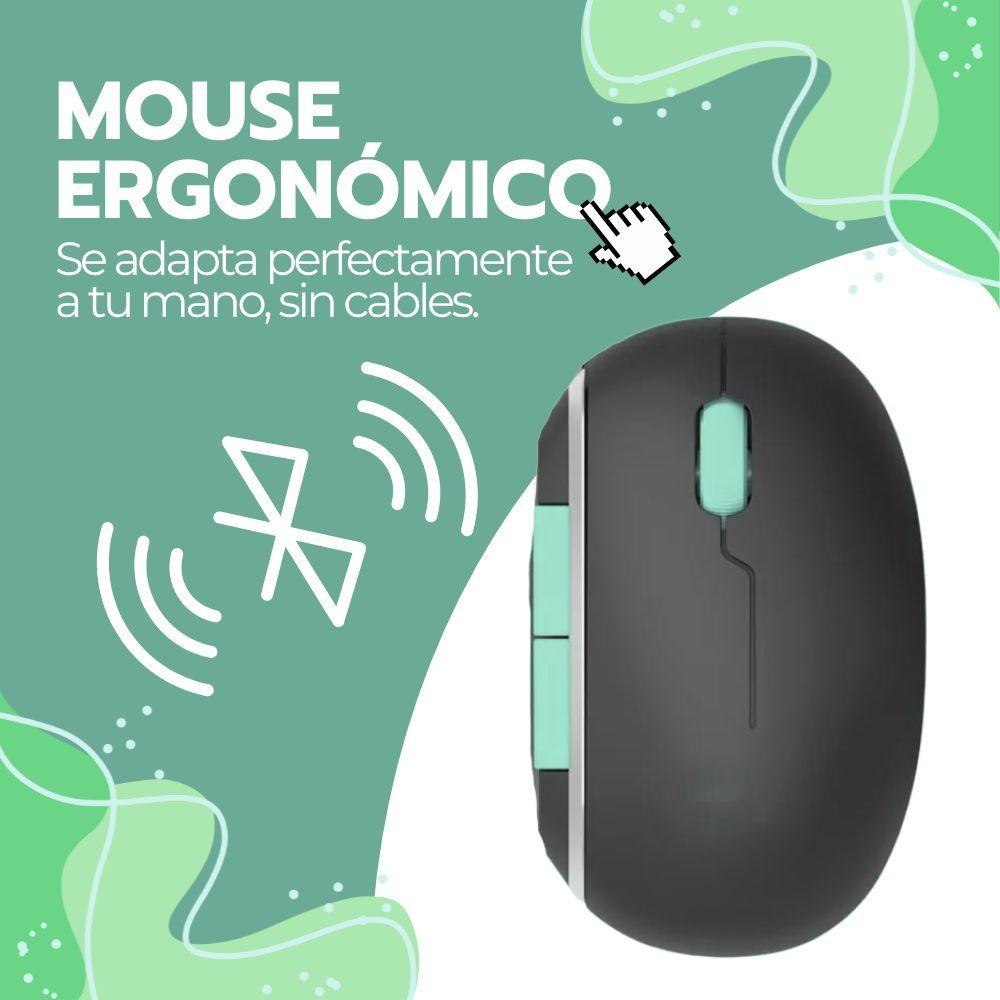 Kit Teclado Y Mouse Inalámbrico Bluetooth USB-C Recargable-5