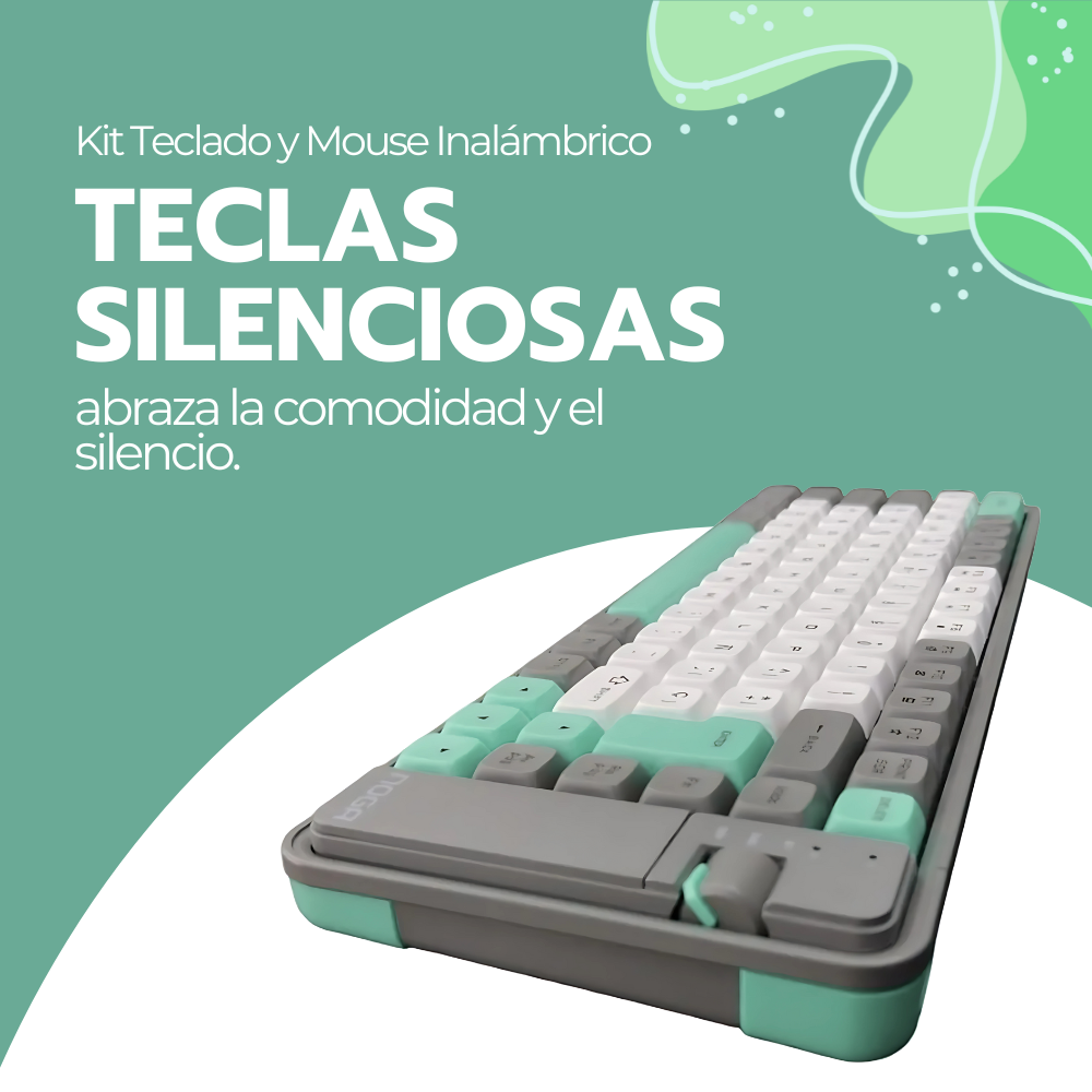 Kit Teclado Y Mouse Inalámbrico Bluetooth USB-C Recargable-6