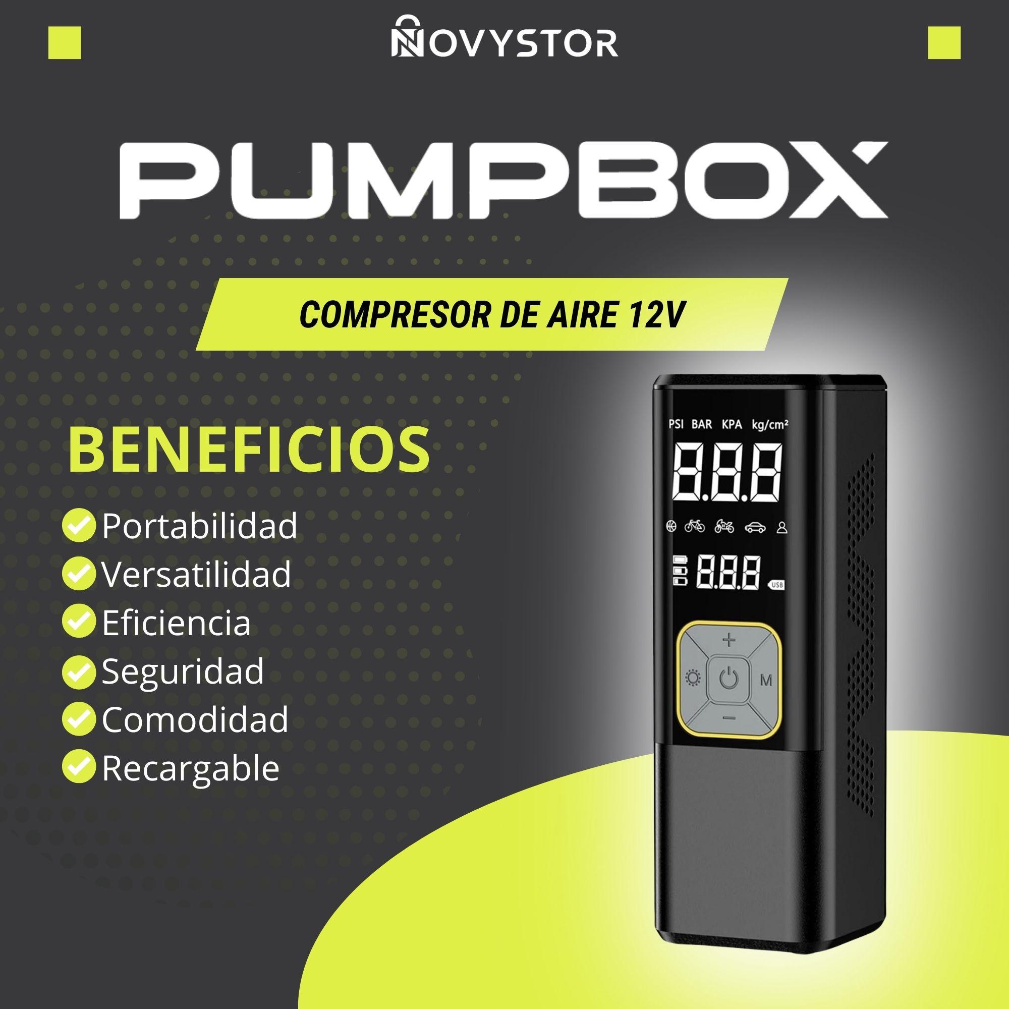 Compresor de Aire para Auto Digital a Batería 12v + Linterna-2