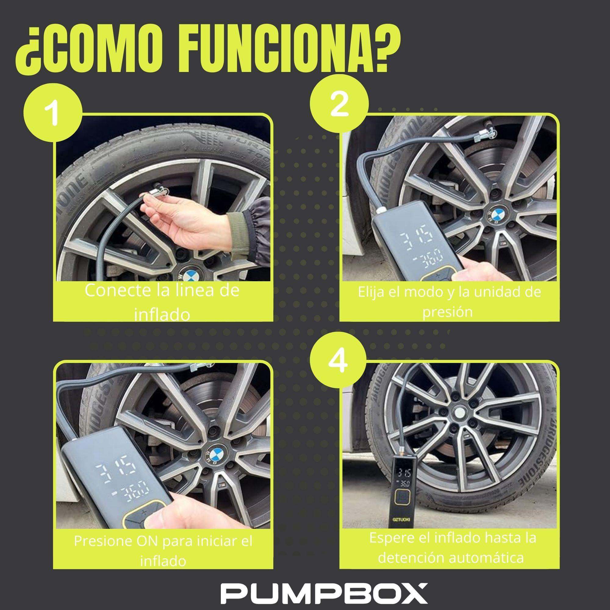 Compresor de Aire para Auto Digital a Batería 12v + Linterna-8