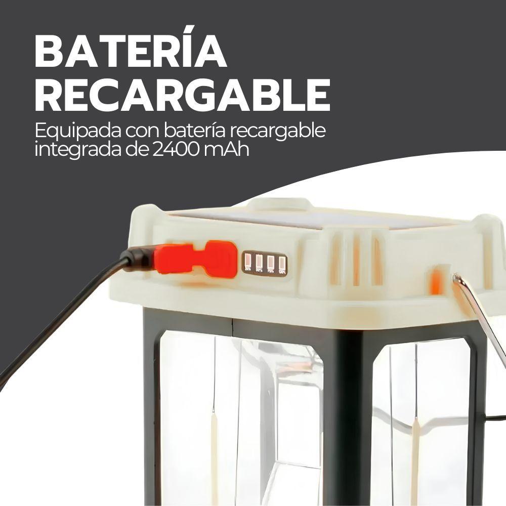 Linterna Farol Recargable De Mano 2en1 Multifuncional 180°-4