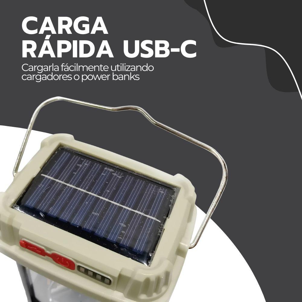 Linterna Farol Recargable De Mano 2en1 Multifuncional 180°-7