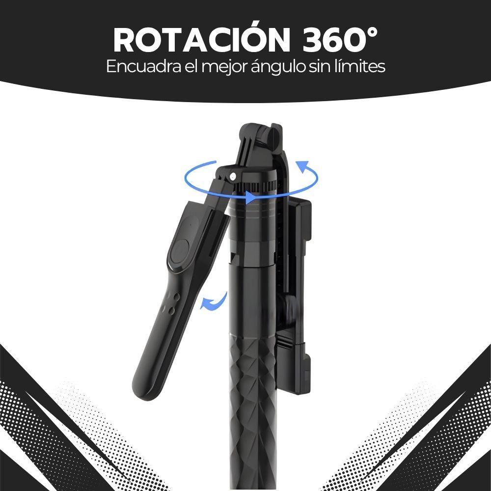 Trípode Palo Selfie Extensible 1.7m y Control Bluetooth-4