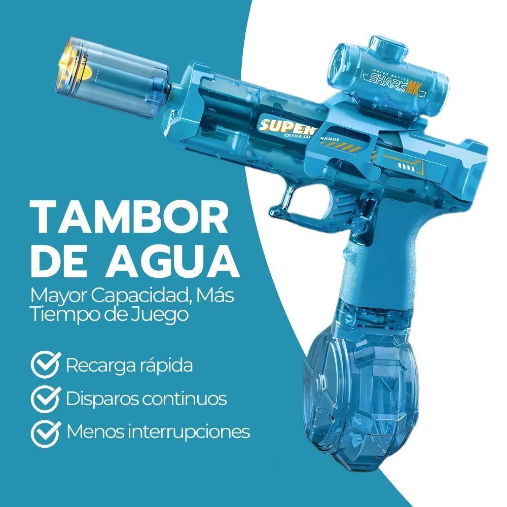 Pistola de Agua Inalámbrica Recargable con Batería y luz-6