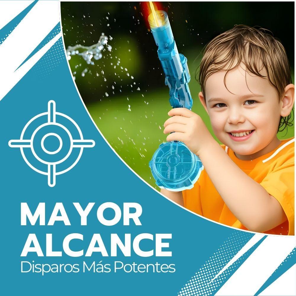 Pistola de Agua Inalámbrica Recargable con Batería y luz-7