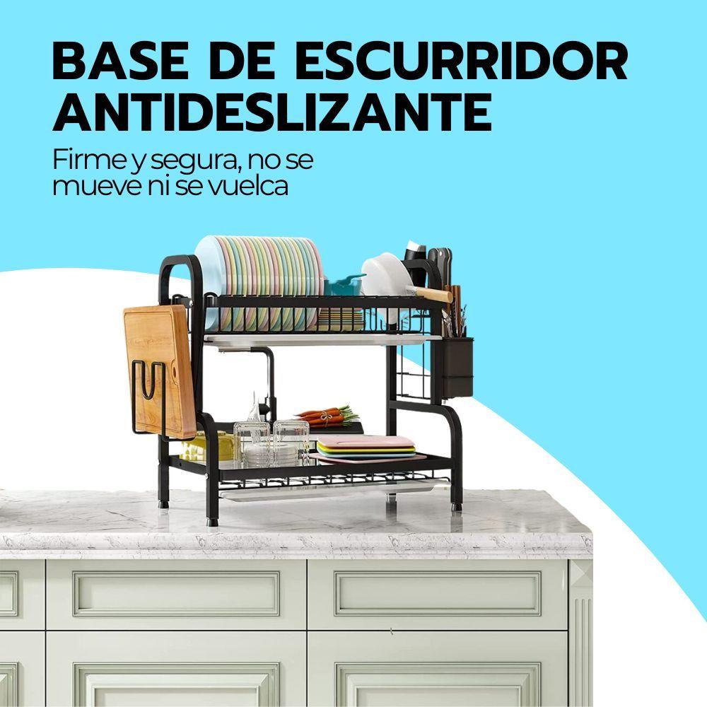 Secador Escurridor De Loza Platos 2 Niveles-7