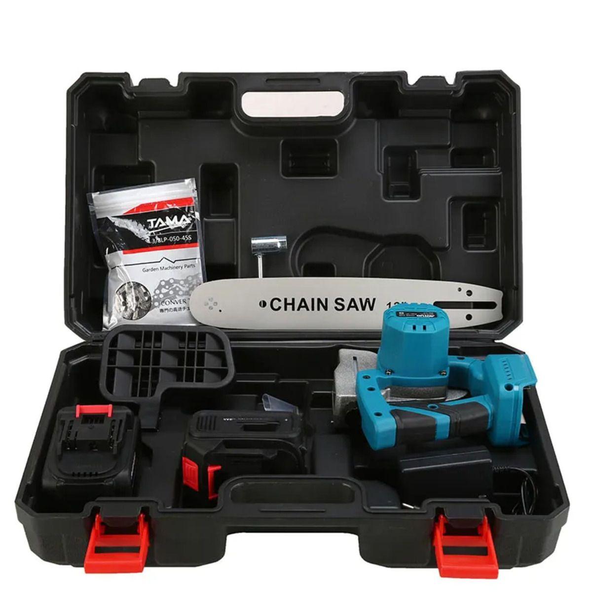 Sierra Podadora Eléctrica Pulgadas 2 Baterias 1 Cargador-1