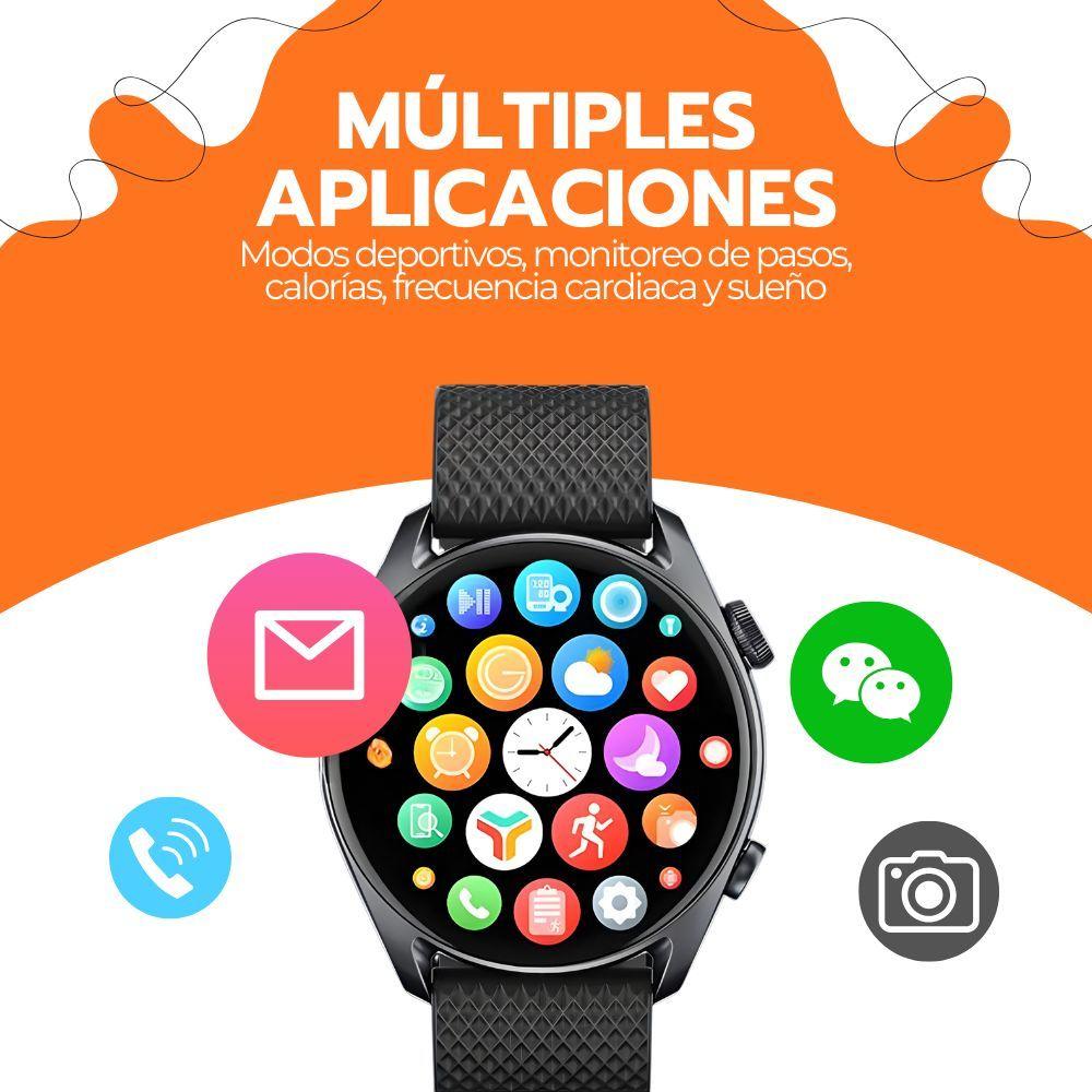 Smartwatch AMOLED 1.43” IP68 Deportivo Bluetooth 5.3-5