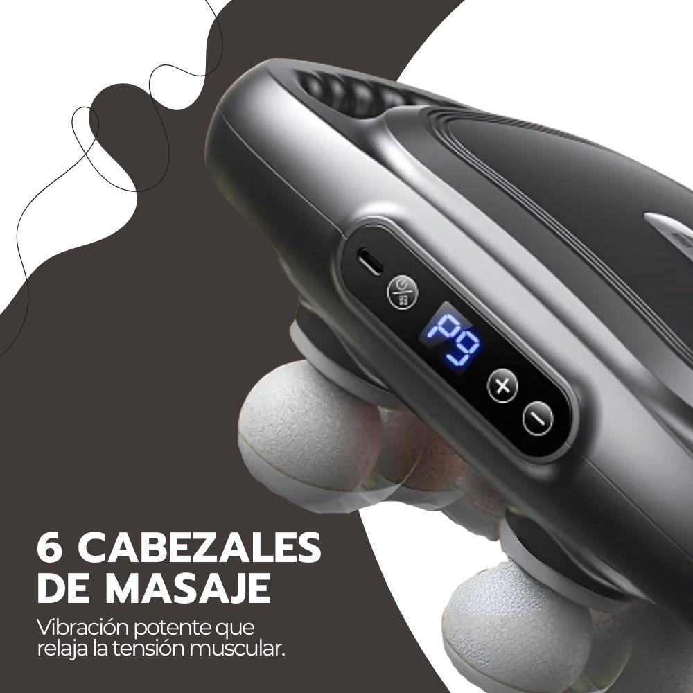 Masajeador Portátil Inalámbrico 6 Cabezales Recargable-7