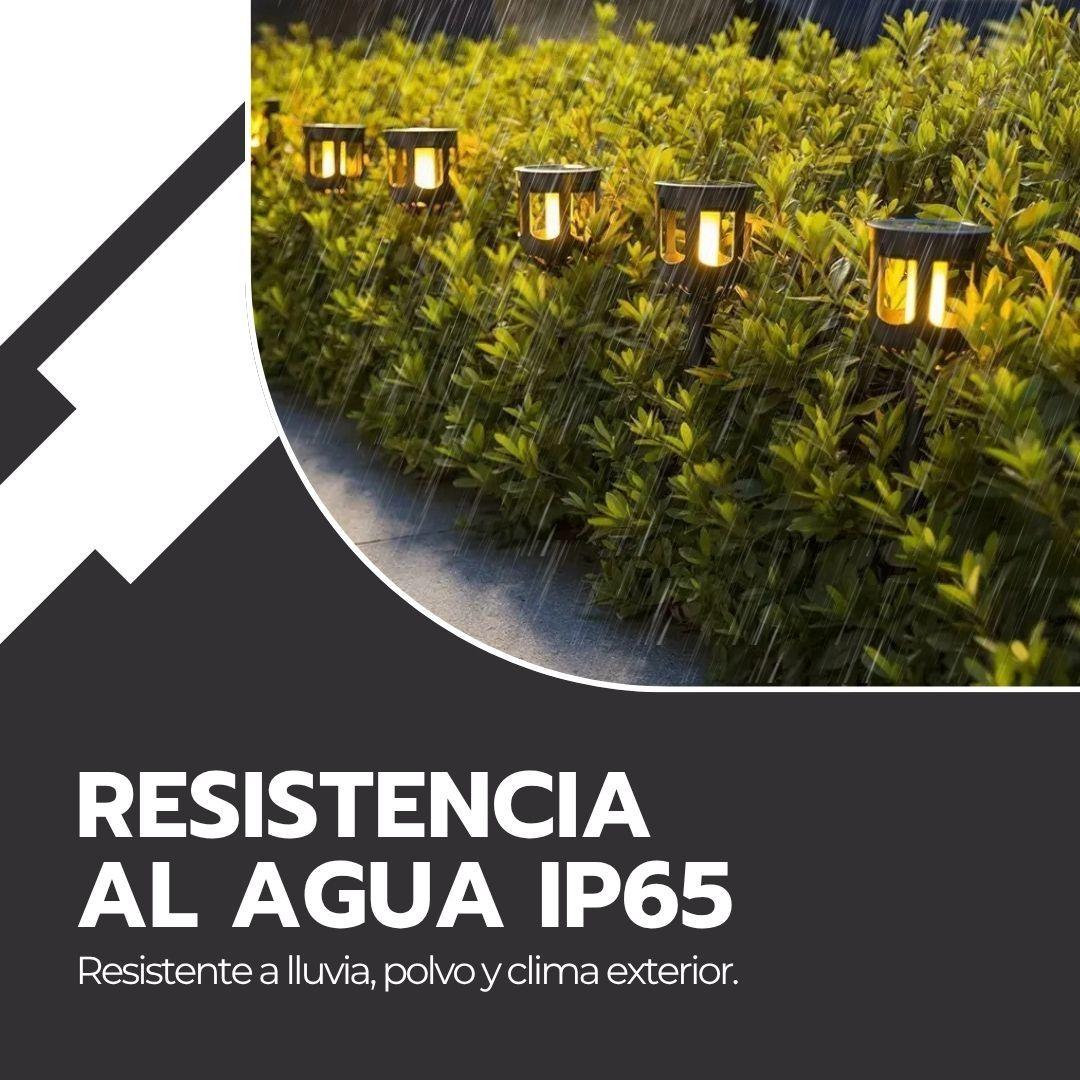 Pack X2 Lámpara Solar Led Estaca Antorcha Jardín Parque-7
