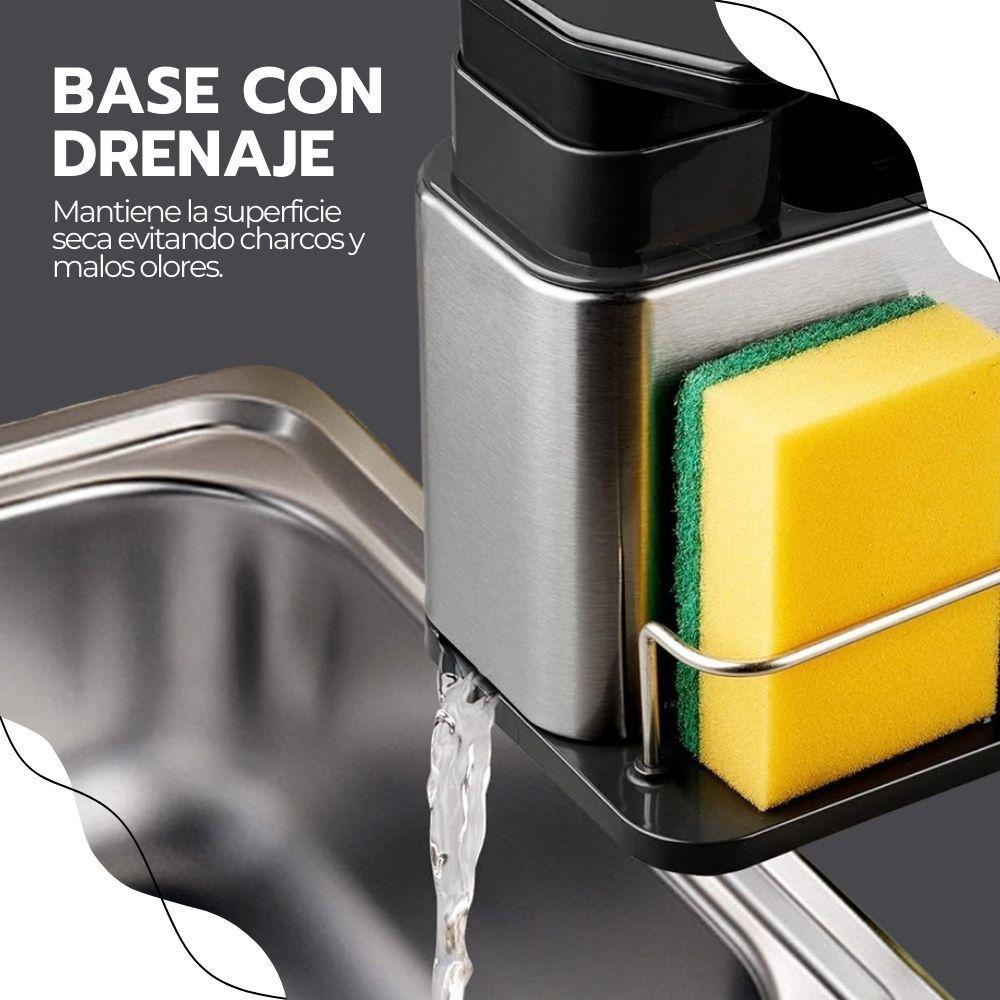 Soporte de Utensilios 3 en 1 Acero inoxidable + Dispensador-7