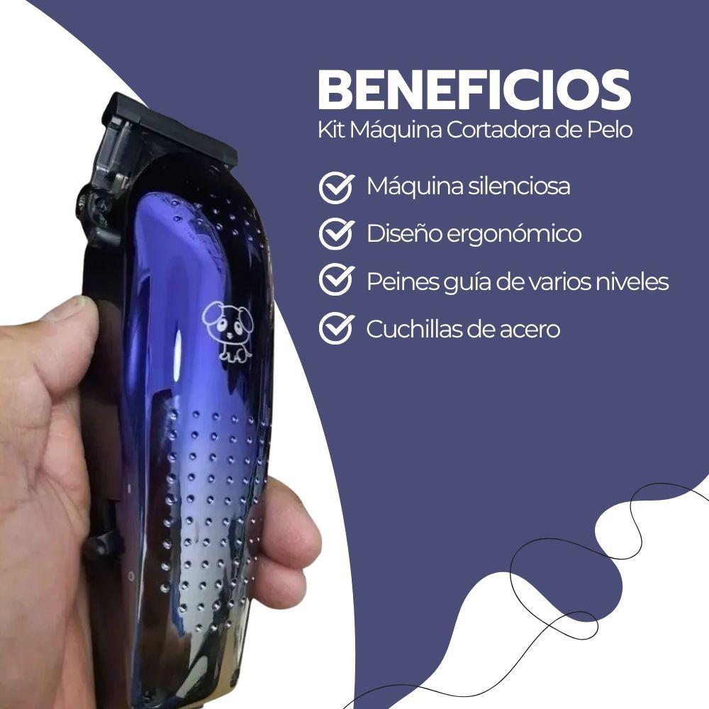 Kit Máquina Cortadora de Pelo Profesional para Mascotas-3
