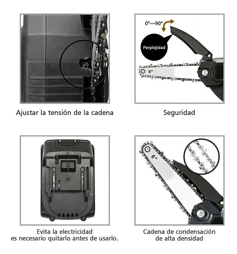 Motosierra Eléctrica Inalámbrica Portátil De 6 Pulgadas-7