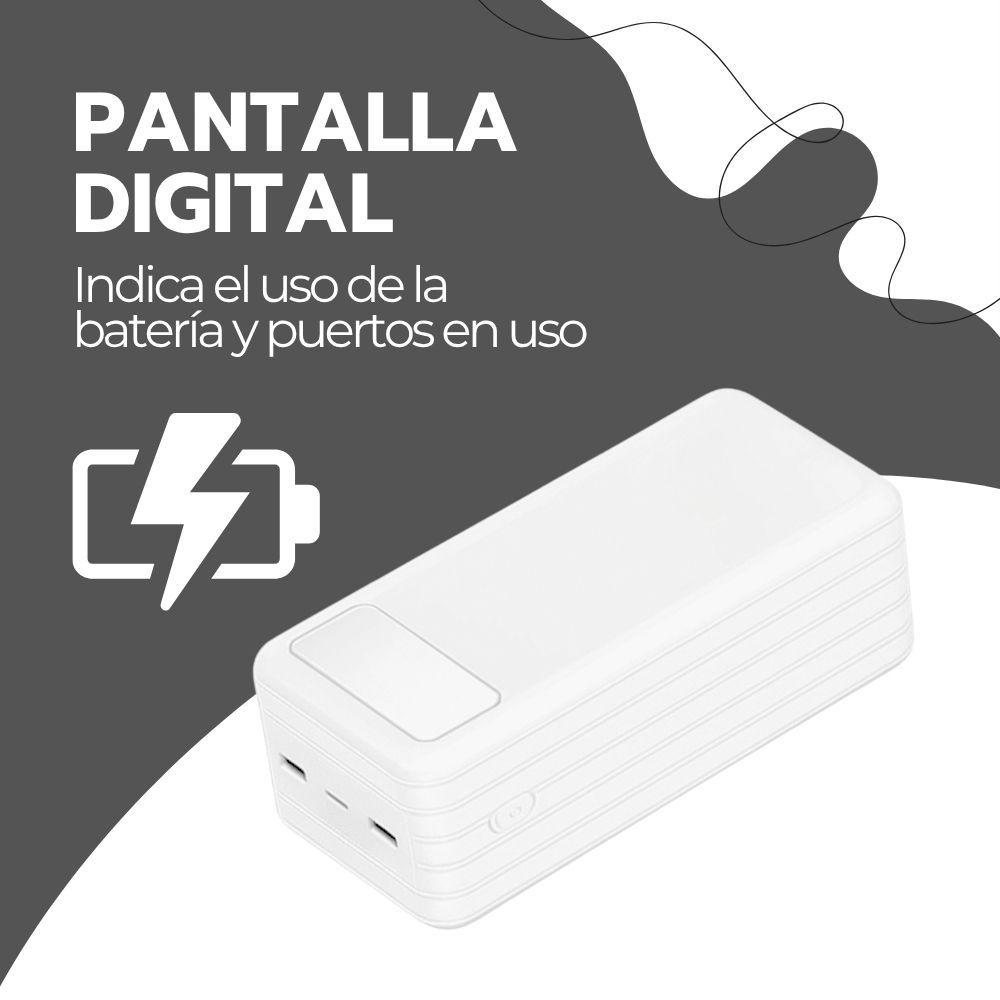 Power Bank 30000mAh Carga Rápida Portátil USB-C-4