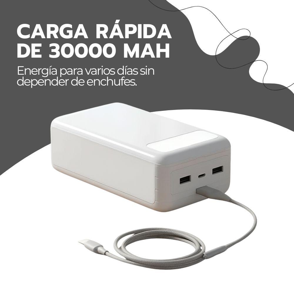Power Bank 30000mAh Carga Rápida Portátil USB-C-6