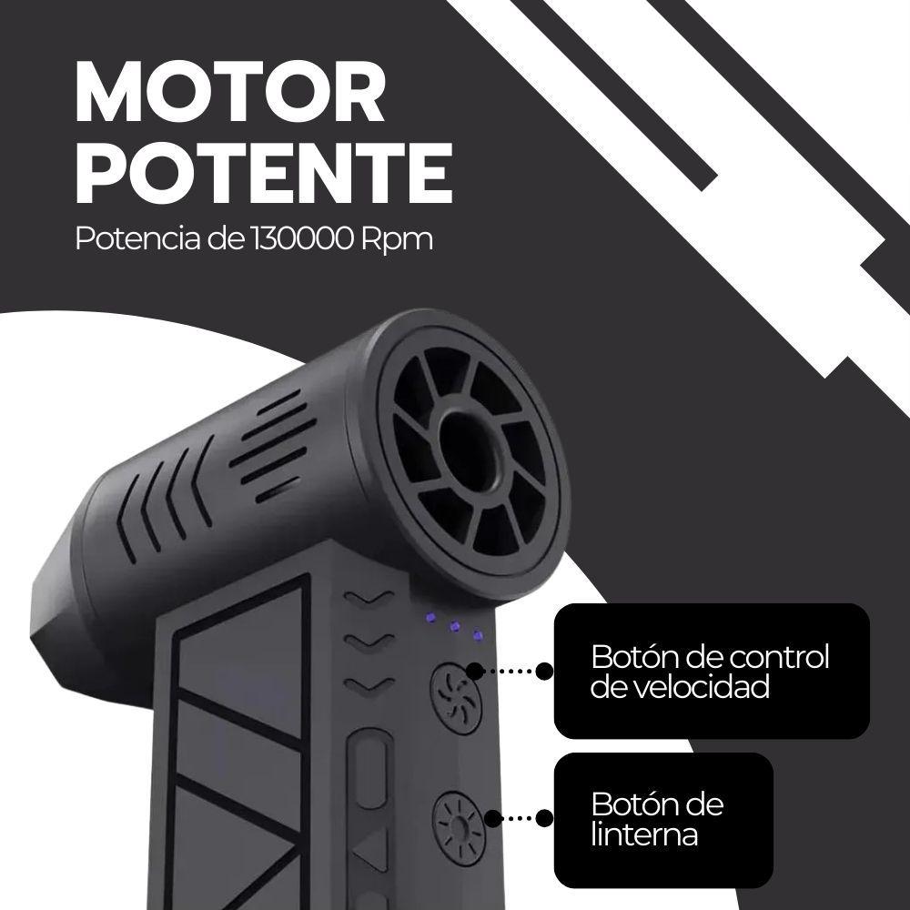 Aspirador Soplador de Aire inalámbrico De 130000 Rpm Negro-5