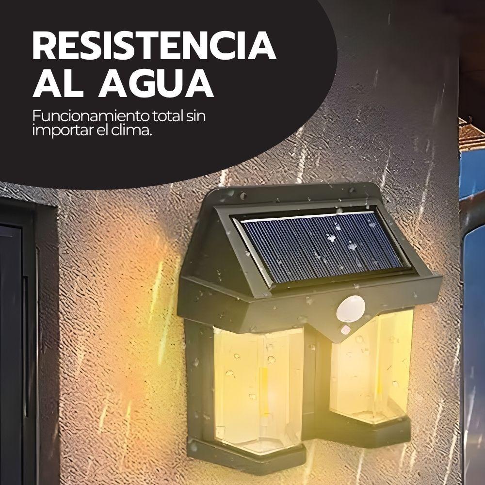 Lámpara Solar Doble LED Sensor Movimiento Exterior IP65-6