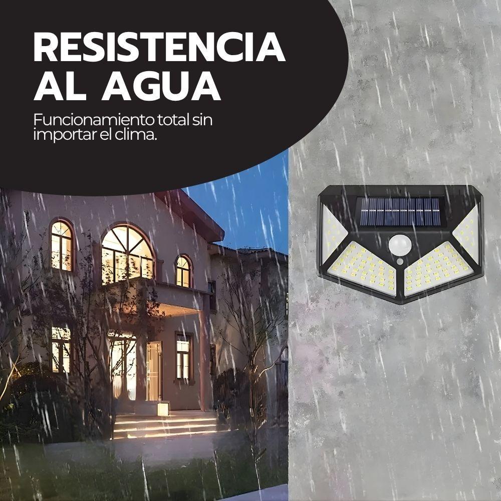 Foco Solar 100 LED Sensor Movimiento Con Pinza IP65-6