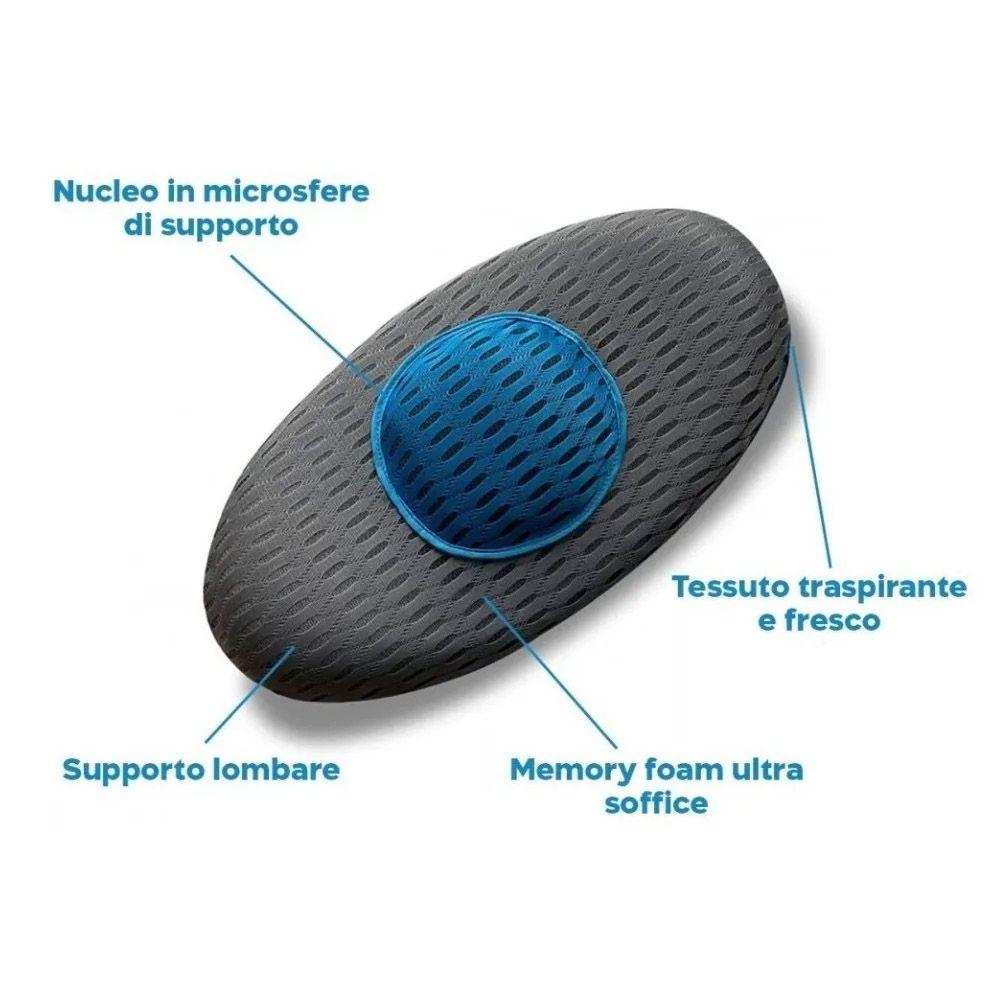 Cojín Almohada Lumbar Ortopédica Respaldo Ergonómica-4