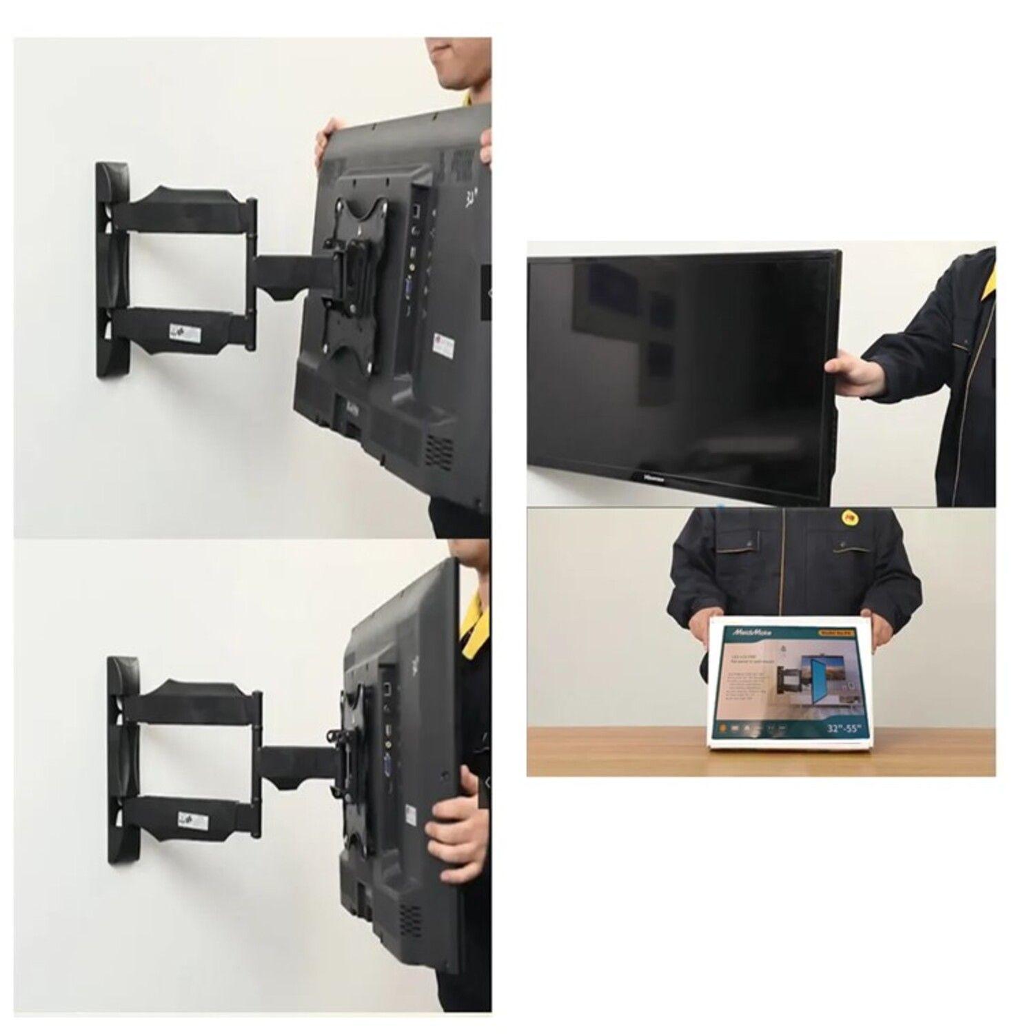 Base Soporte Tv Pared 3 Brazos Ajustable 32 A 55 Pulgadas-7