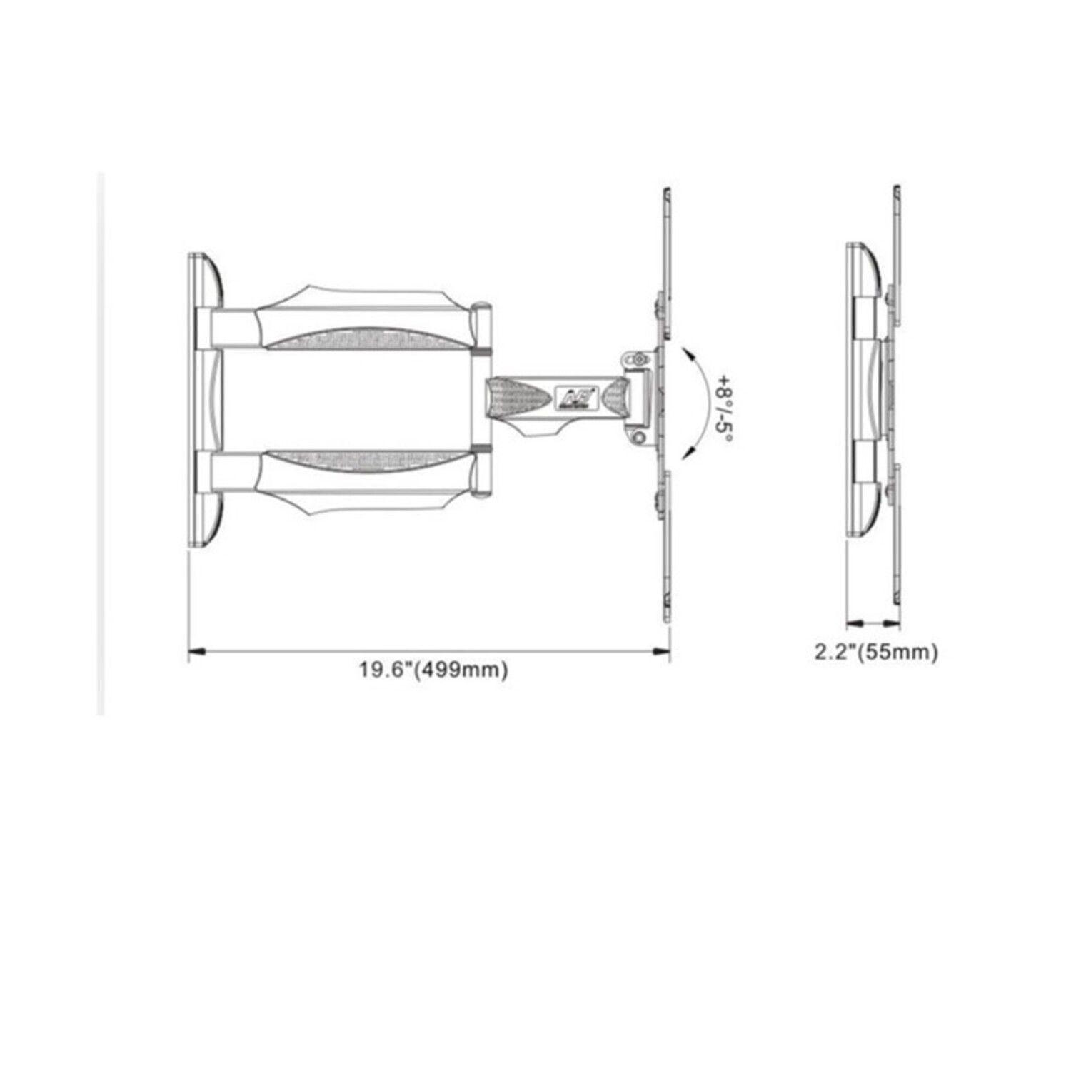 Base Soporte Tv Pared 3 Brazos Ajustable 32 A 55 Pulgadas-6