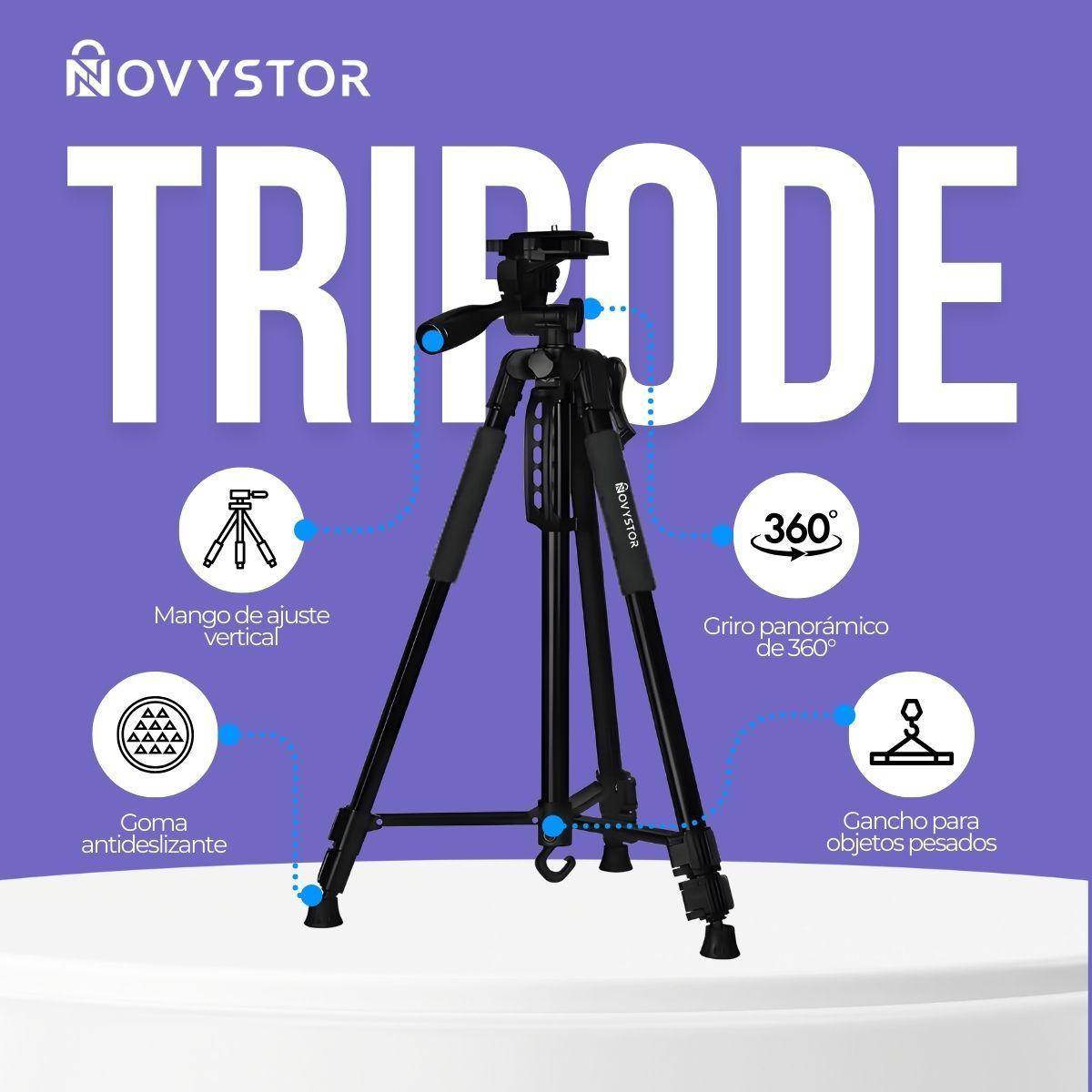 Trípode Profesional compatible con Celular Bolso + Adaptador-2