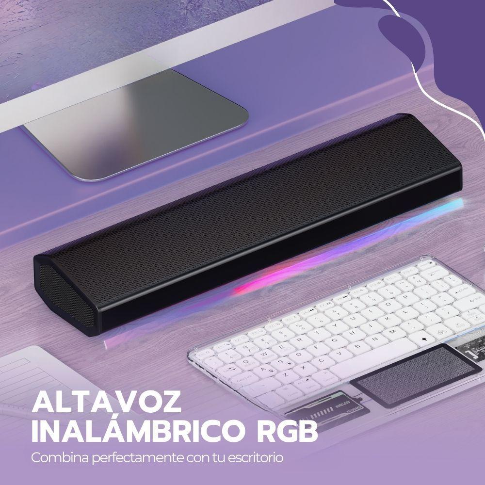 Barra de Sonido Parlante Inalámbrico 5.3 Negro + Luces RGB-7