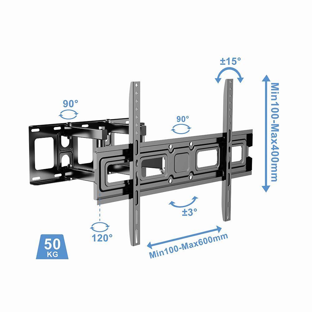 Soporte Tv Doble Brazo 32'' Hasta 70'' Con inclinación-2