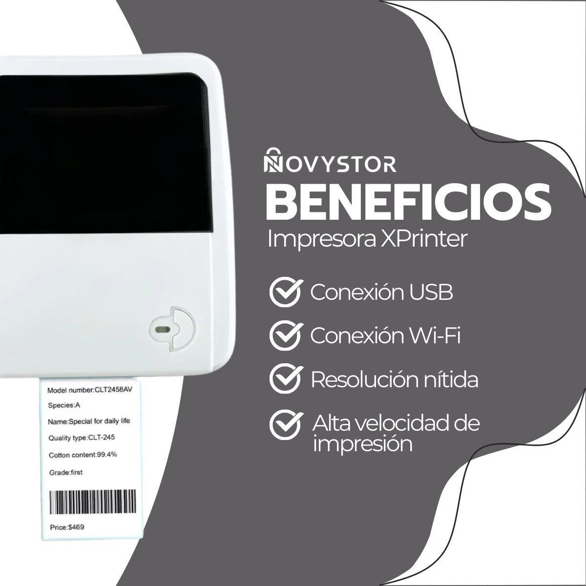 Impresora Térmica Xprinter 420b 100mm Etiquetas Adhesivas-3