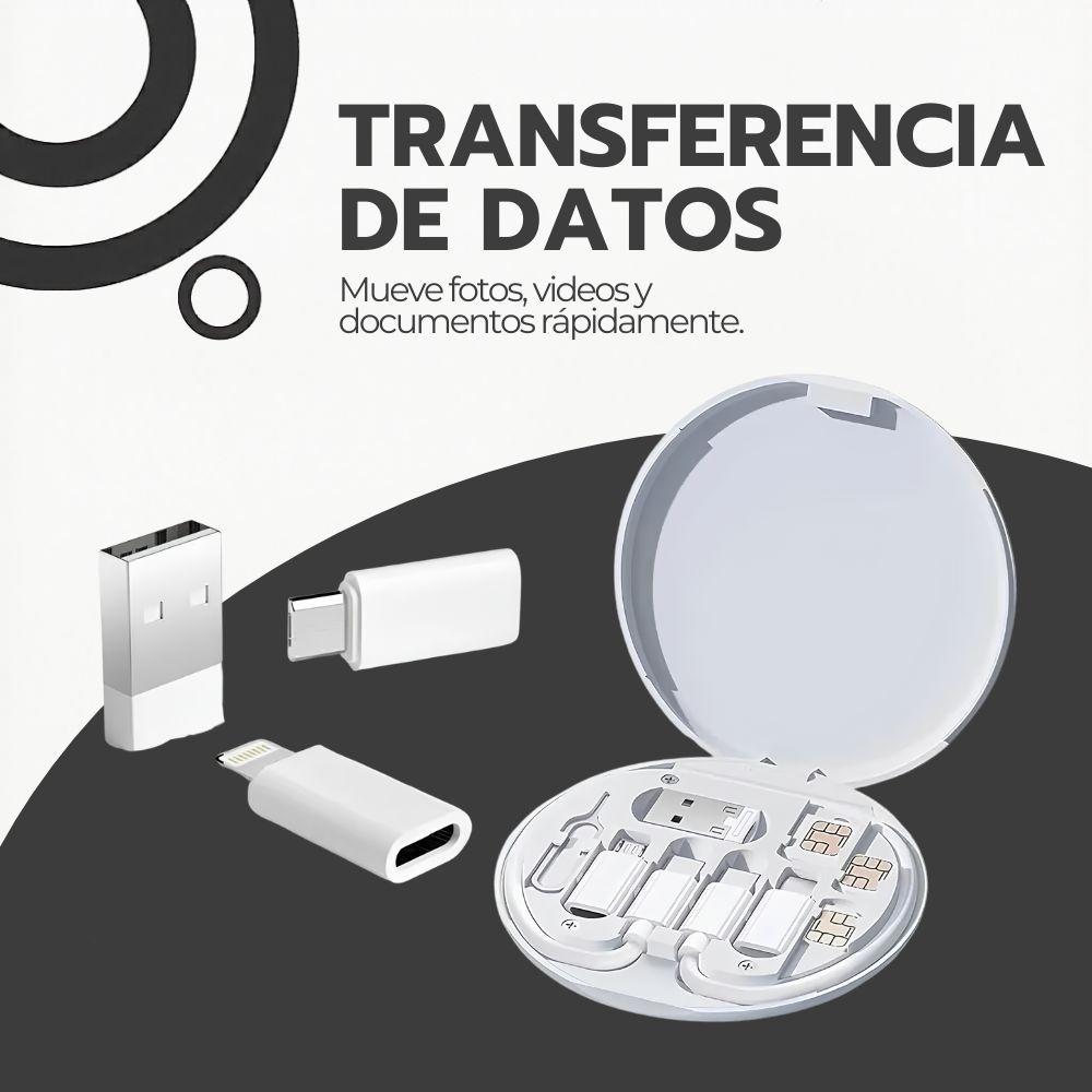 Kit Adaptadores Cable Usb 5 En 1 Usb C Micro 60w Para Iphone-5