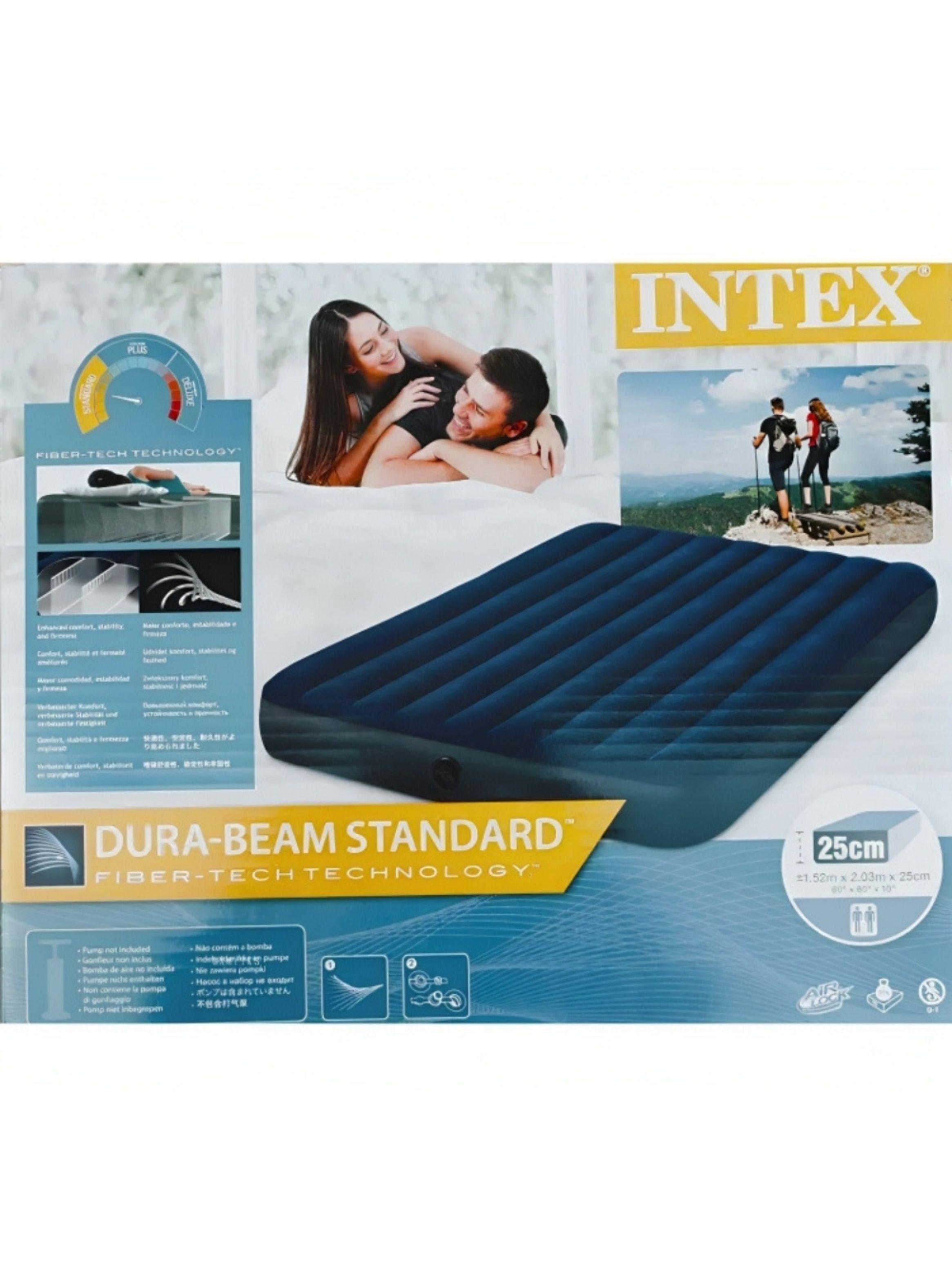 Colchón Inflable 2 Plazas Intex Camping Dura Beam Standar-8