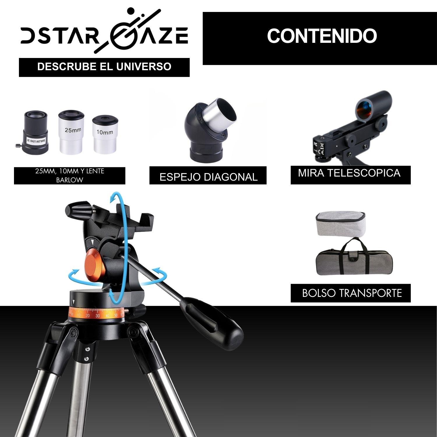 Telescopio Astronómico Profesional 50080m-4