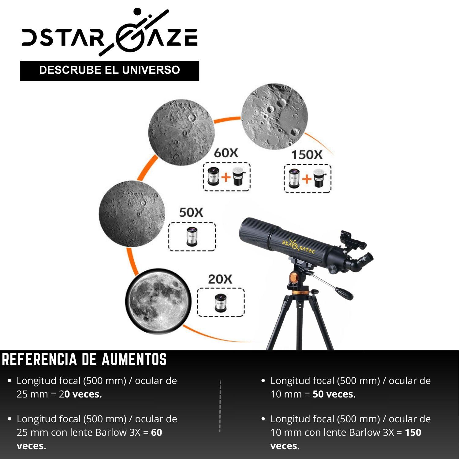 Telescopio Astronómico Profesional 50080m-5
