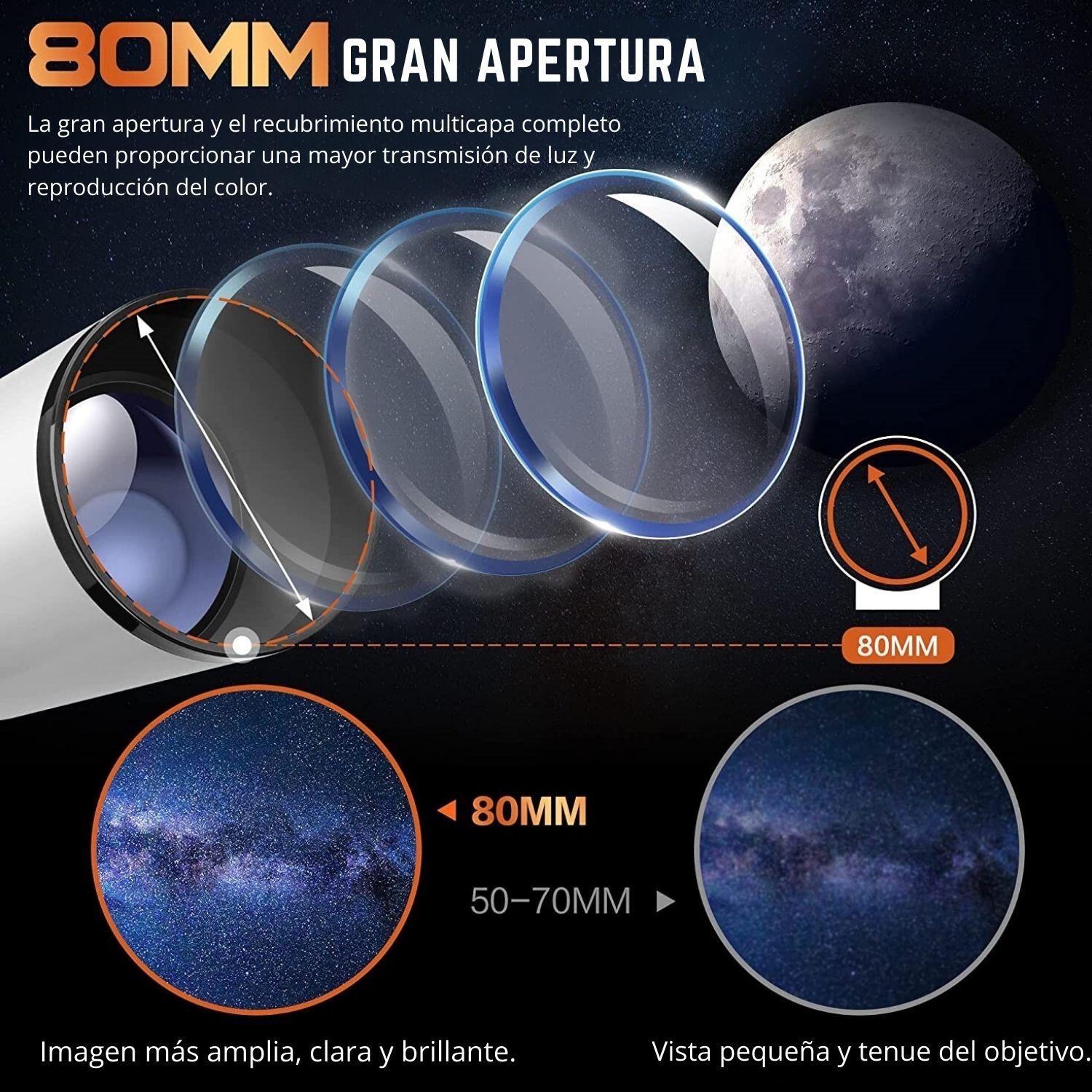 Telescopio Astronómico Profesional 50080m-9