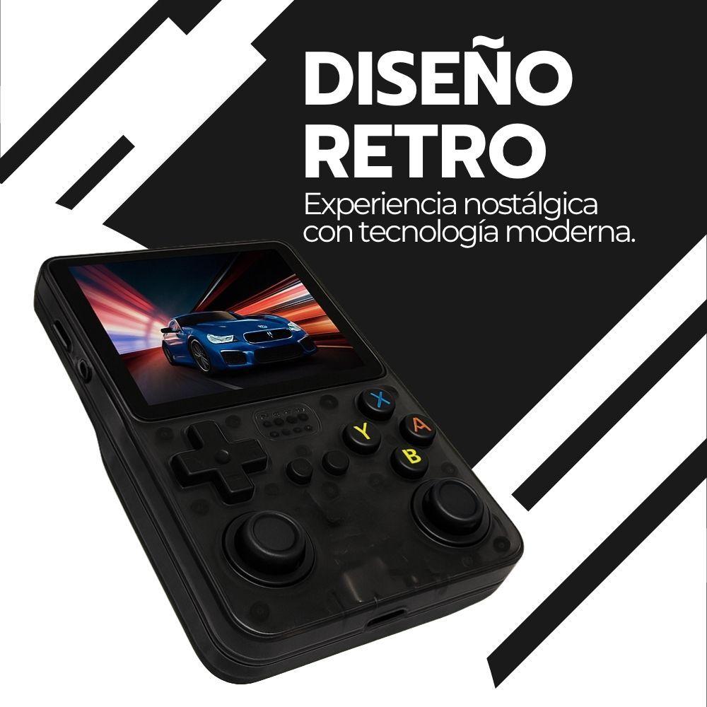 Consola Retro Portátil R36S 64GB WiFi +10000 Juegos Negro-5