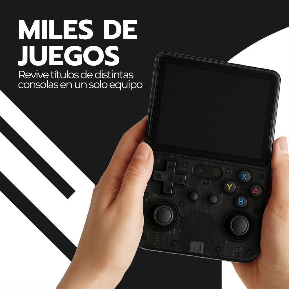 Consola Retro Portátil R36S 64GB WiFi +10000 Juegos Negro-7