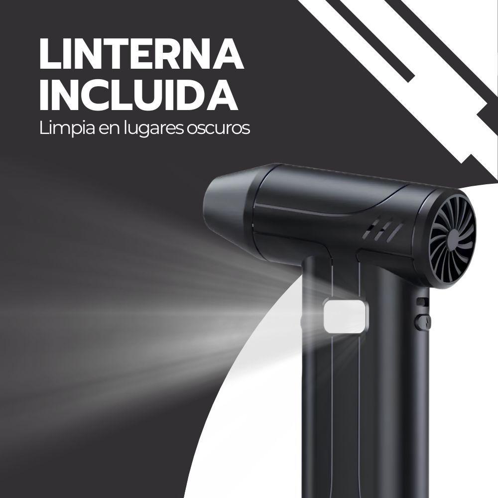 Soplador de Aire Inalámbrico 100000 RPM Limpiador de Polvo para PC Teclado Cámara Auto Negro-5