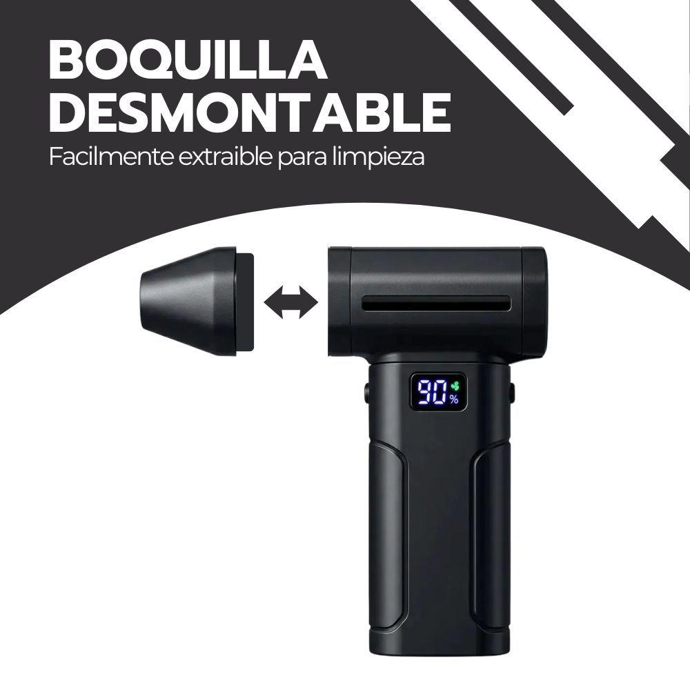Soplador de Aire Inalámbrico 100000 RPM Limpiador de Polvo para PC Teclado Cámara Auto Negro-7