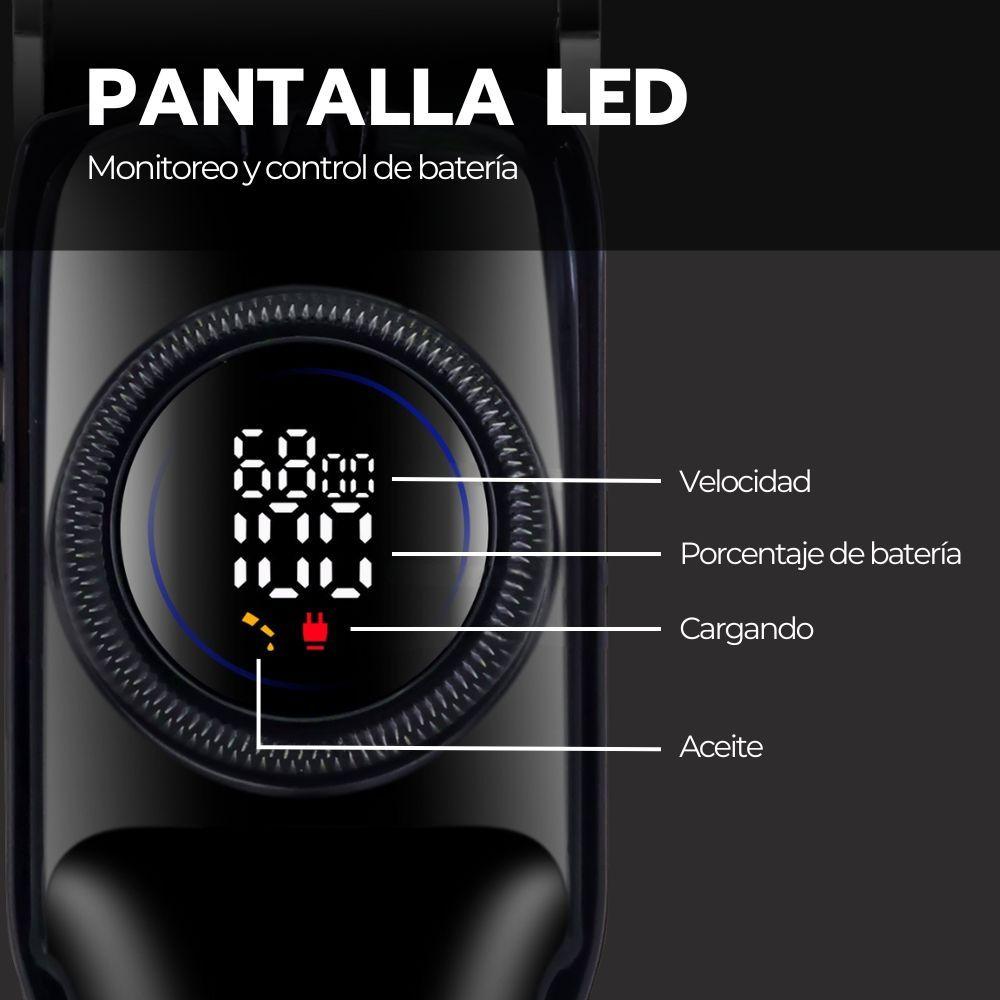 Cortadora De Pelo Digital Pantalla LCD Recargable USB Pro-7