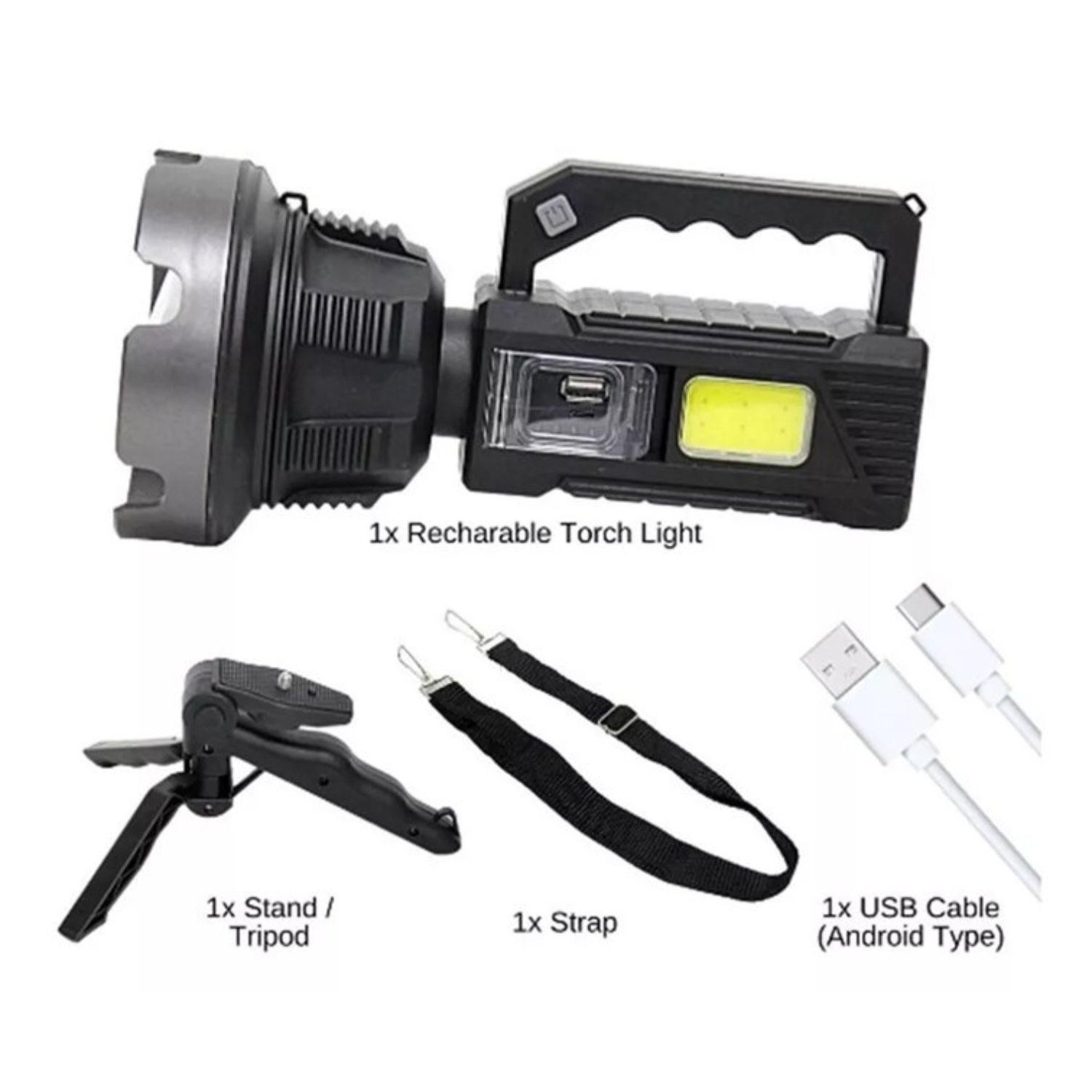 Lampara de mano usb 150 W Linterna Foco Led  Multifuncional-3