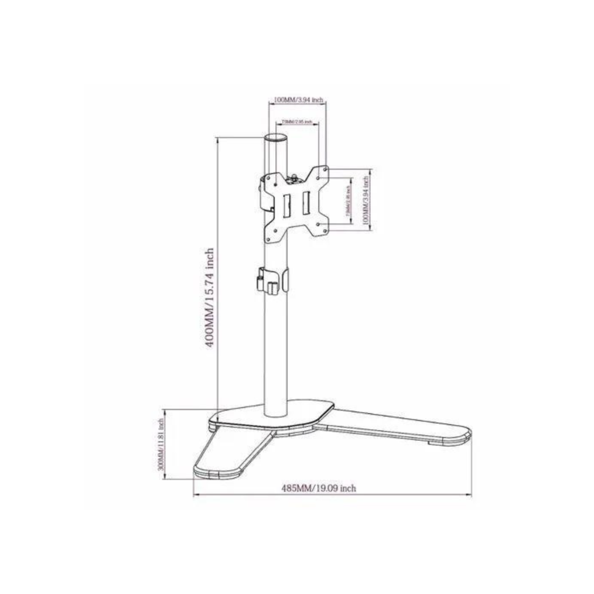 Soporte Monitor Para Escritorio 13 A 27 Ajustable 360-4