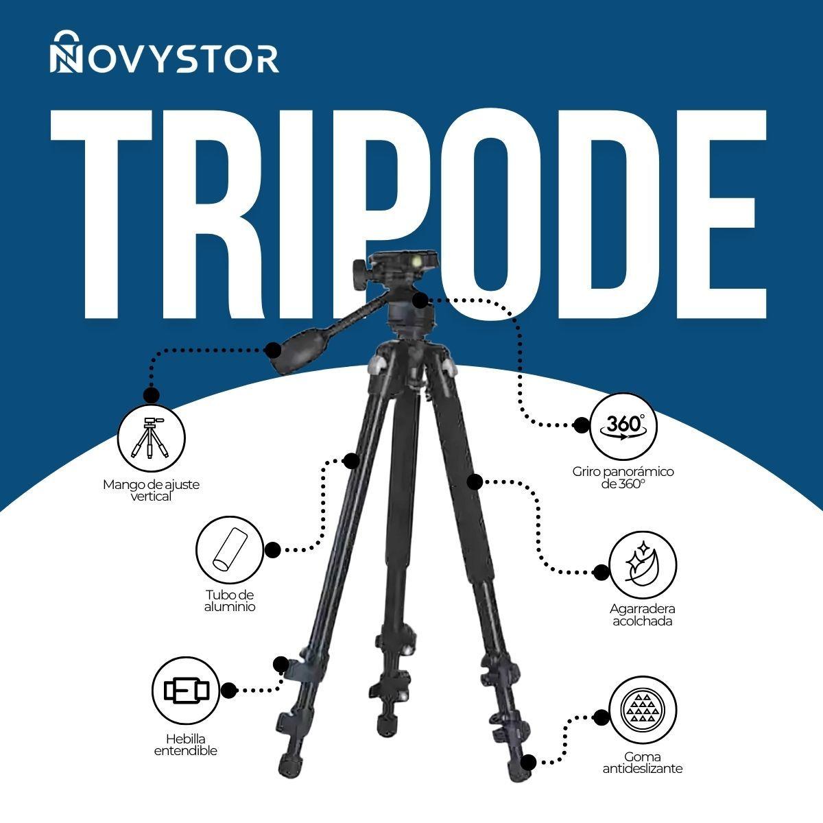 Trípode Profesional Para Cámara Teléfono Video Universal-2