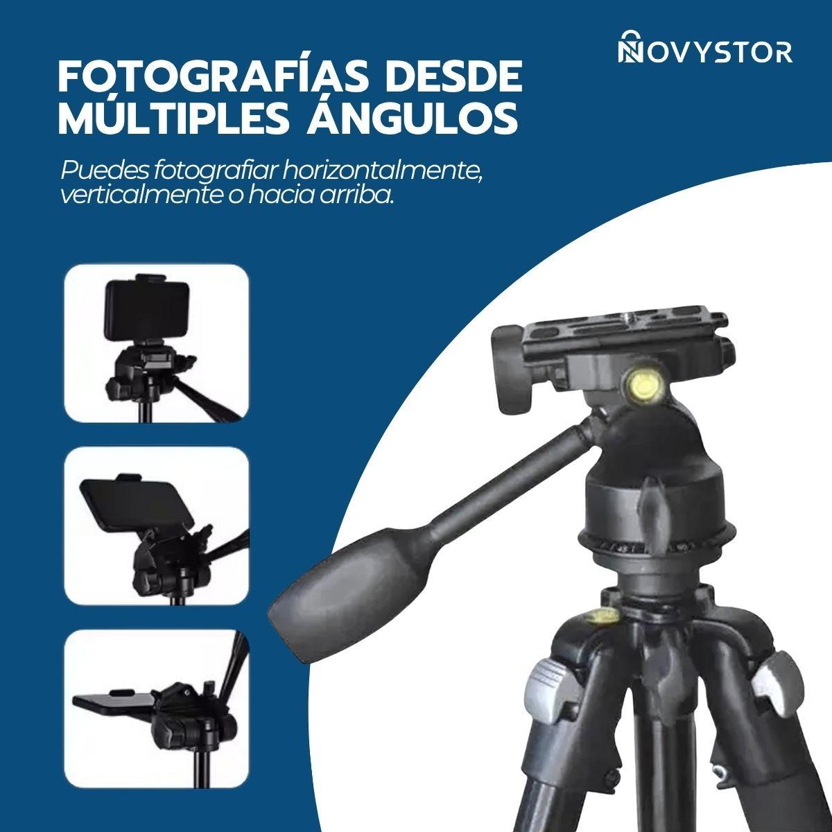 Trípode Profesional Para Cámara Teléfono Video Universal-4