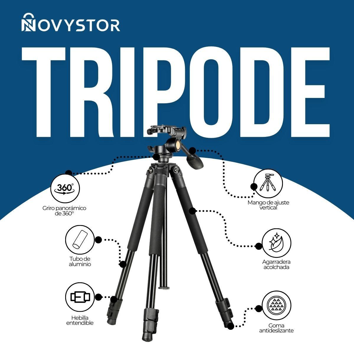 Trípode Profesional Para Cámara Teléfono Video Universal-2